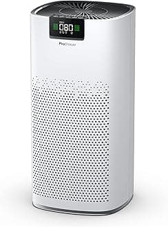 Pro Breeze Ultra-Powerful Air Purifier for Large Rooms (1500 sq ft) – CADR of 460 m³/h – H13 HEPA Filter, UV-Cleansing Light, Ionizer, 3 Layer Filtration System, Captures 99.95% of Airborne Particles