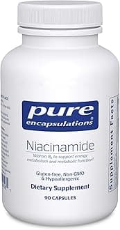 Pure Encapsulations Niacinamide | Vitamin B3 Supplement to Support Energy Metabolism, Joint Mobility, and Metabolic Function* | 90 Capsules