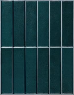 Smart Tiles Stick On Tiles Splashback - Morocco Blue/Green, Self Adhesive Wall Tiles, 5 Wall Panels 11.43x9 in, Heat Resistant Adhesive Wallpaper Tile, Water Resistant Bathroom Tile, Made in Canada