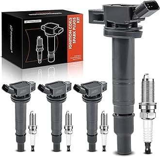 A-Premium Set of 4 Ignition Coil Pack and Iridium Spark Plugs Compatible with Toyota 4Runner 2010 2.7L