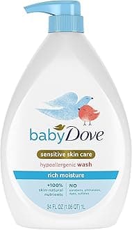 Sensitive Skin Care Baby Wash Rich Moisture For Baby Bath Time Tear-Free and Hypoallergenic 34 oz