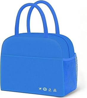 Lunch Bag Lunch Box for Women Men Reusable Insulated Lunch Bags for Adults,Water-Resistant Cute Cooler Lunch Tote Bag, Large Capacity for Work Travel Picnic, jewel blue