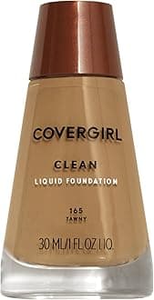 COVERGIRL Clean Makeup Foundation Tawny 165, 1 oz (packaging may vary)