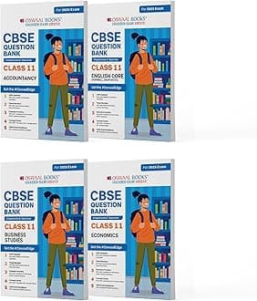 Oswaal Cbse Accountancy, English Core, Business Studies & Economics Class 11 Question Bank (Set of 4 Books) (for 2025 Exam)