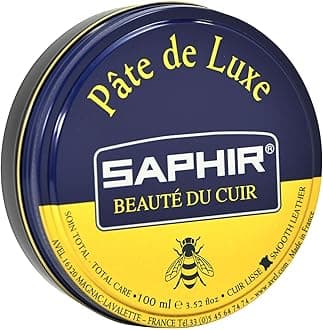Safir Entry Model with Mirror Polish, Beeswax Polish, Shoe Polish, High Shine, Shoe Ink, Polished