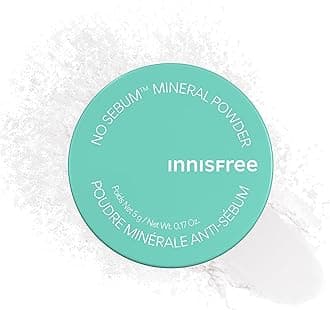 innisfree No Sebum Matte Mineral Powder, Korean Loose Setting Powder for Blurring, Shine Control, Fragrance-Free