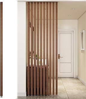 Wall Partition Room Divider Floor to Ceiling Wooden Slats - Screen Partition Post Living Room Simple Modern Entrance Restaurant Office Hollow Decor Column ( Color : Wood 1Pc , Size : 80cm/31.5in/2.62f