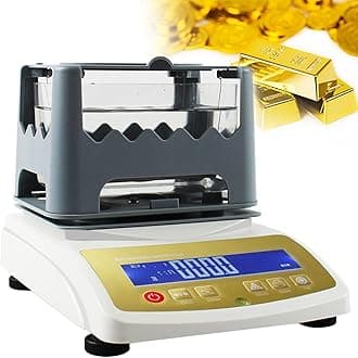 Digital Electronic Gold Purity Tester,Density Analyzer for Gold and Silver, Accurate to 0.01g, Precious Metal Density Tester,XF-120K
