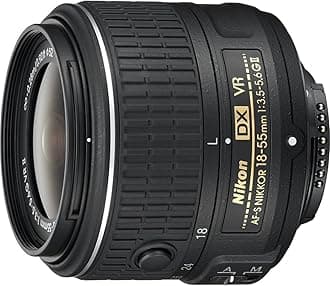 AF-S DX NIKKOR 18-55mm f/3.5-5.6G Vibration Reduction II Zoom Lens with Auto Focus for Nikon DSLR Cameras