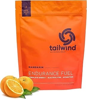 Tailwind NutritionEndurance Fuel, Sports Drink Powder Mix with Electrolytes, Non-GMO, Free of Soy, Dairy, and Gluten, Vegan Friendly, Mandarin Orange, 30 Servings