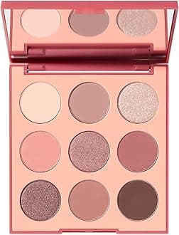 9V Vintage Rose Artistry Palette - Mauve & Rose-Toned Makeup Palette with Matte and Shimmer Finishes - Highly Pigmented Eye Makeup with a Blendable & Buildable Formula (0.35 oz)