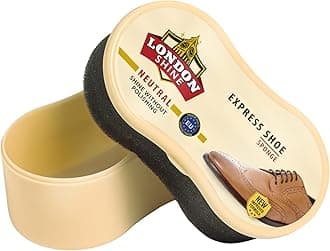 Neutral Shoe Shine Sponge – Express Leather Shoe Polish Sponge for Instant Shine – Mess-Free Applicator for All Leather Colors, Shoes & Boots