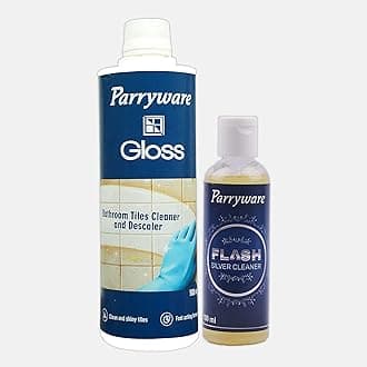 Gloss Tile cleaner & descaler 500ml I FLASH Silver cleaner 100ml I For Clean & Sparkling Tap I For Silver items, Jewellery, Ornaments and Pooja Items cleaning | FCTC0103|FCSC0101