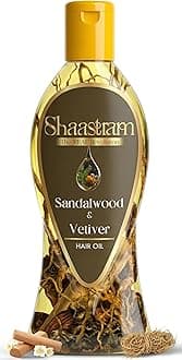 Sandalwood & Vetiver Helps Cool the Scalp & Relieve Itchiness| Herbal Hair Oil for Men & Women | Non-Sticky, Lightweight, Fast Absorbing Oil – 180ml