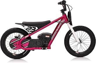 Top Gear TG75 Dirt Rocket electric-powered dirt bike with authentic motocross geometry, rear-wheel drive, high-torque, chain-driven motor, for kids 6+