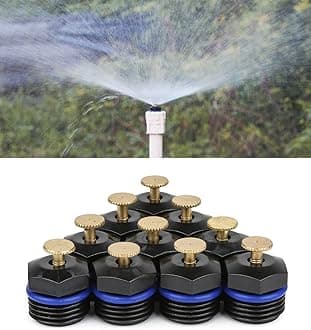 La Farah 10pcs Atomizing Sprinkler Nozzle,1/2 inch Garden Misting Emitters Ad...