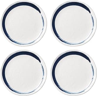 Lenox 895237 Blue Bay Melamine Dinner Plates, Set of 4, Lightweight Melamine Material