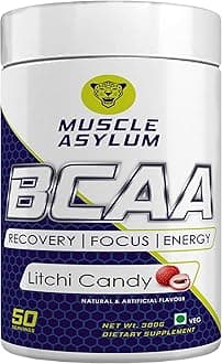 Pure Bcaa | 50 Serving, 300g, | Litchi Candy | With Genuine Lab Reports | BCAAs With Nootropics Matrix | Fast Recovery