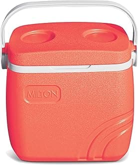 Milton Super Chill 14 Insulated Ice Pail, 1 Piece, 12.65 Litres, Red | BPA Free | Easy to Carry | Food Grade | Ideal for Outdoor | Picnic | Travel | Events | Office