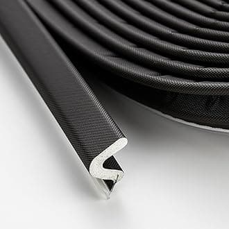 Weather Stripping Door Seal Strip - Soundproof Q-Shaped Foam for Exterior Door Frame, Large Gap Seal, Noise Cancelling, Easy to Install (Black, 26FT)