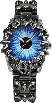 Watch for Men Retro Fashion Vintage Wristwatch Casual Gothic Steampunk Quartz Analog Hand Watches Hip Hop Cool Alien Y2K Male Clock