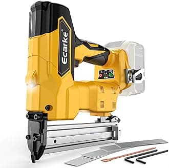 18GA Cordless Brad Nailer for Dewalt 20V Battery: Brushless Electric Nail Gun with 1000 Nials - 2 Mode 18 Gauge Nail Gun 20v Tool,5/8 to 1-1/4 Inch for Upholstery Woodworking Carpentry(Tool Only)