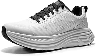 NORTIV 8 Women's Slip on Lightweight Non Slip Walking Shoes,Size 8,White,SNWS245W