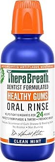 TheraBreath, Healthy Gums Oral Rinse, Clean Mint Flavor, 16 fl oz (473 ml)