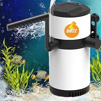 Boltz Submersible Aquarium Filter Pump 8 Watt,500 L/H for Aquarium/Fish Tank 1 to 2 feet size aquarium, 6 Months Warranty (Fish Aquarium Filter)- White color