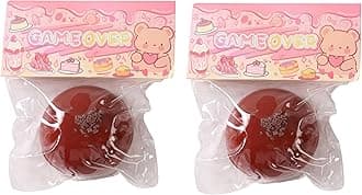 2PCS Taba Squishy Daifuku Squeeze Toys,Sensory Fidget Toy for Your Best Mellow and Chill,Birthday Gift, Squishy Toys for Adults (Chocolate-2PCS)