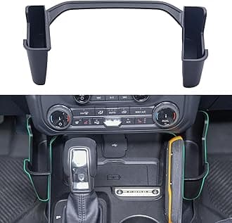 TOPINSTALL New Gear Shifter Organizer Compatible with 2021-2025 2026 Ford Bronco, Center Console Gear Side Storage Box Tray Interior Accessories for Bronco 2/4-Door (Not for Bronco Sport)
