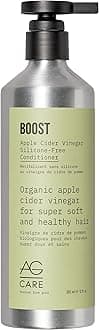 AG Care Boost Apple Cider Vinegar Conditioner with Mango Seed Butter - Clarifying Conditioner Deep Moisturizing for High Shine and Healthy Hair, 12 Fl Oz Bottle