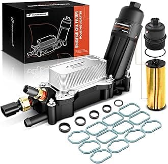 A-Premium Engine Oil Cooler Oil Filter Housing Adapter Assembly Fit for 2014-2017 Ram 1500 & Jeep Grand Cherokee, Wrangler & Dodge Grand Caravan, Charger, Journey & Chrysler Town & Country, V6 3.6L