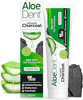 Charcoal Toothpaste Fluoride Free, Natural Action, Vegan, Cruelty Free , SLS Free, Whitening, Healthy Gums , 100 ml