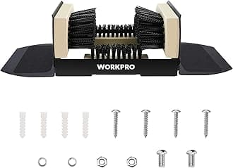 WORKPRO Boot Brush Scraper Outdoor, Shoe Cleaner Brush, Boot Scrubber, Heavy Duty Boot Cleaning Brush, Extra Wide