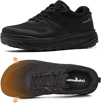 Men's Orthopedic Diabetic Wide Walking Shoes: Comfortable Arch Support Plantar Fasciitis Sports Running Sneakers, Casual Swollen Bunion Work Tennis Shoes for Foot and Heel Pain Relief