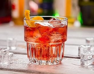 180ml Italian Premium Juice Glasses and Transparent Water Glass Medium Size Tumbler Glasses for Drinking Cocktails Set of 6