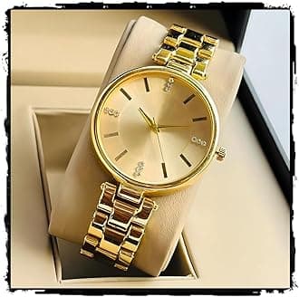 styledose Women Analogue Wrist Watches for Women's & Girls&Miss&Ladies Diamond Studded Dial Rosegold Colored Stylish Bracelet Strap