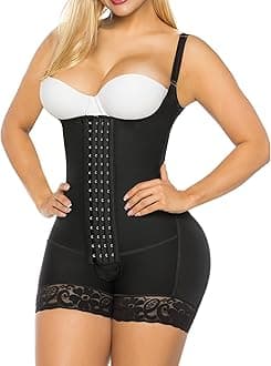 Shapewear Tummy Control Fajas Colombianas High Compression Body Shaper for Women Butt Lifter Thigh Slimmer