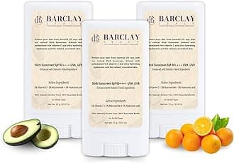 SPF 60++++ Sun Stick (Pack of 3) – Mineral Sunscreen with Zinc Oxide, Titanium Dioxide, 5% Vitamin C & 1% Niacinamide | Dermatologist-Approved, No White Cast, Alcohol-Free, Lightweight & Travel-Friendly | Suitable for All Skin Types