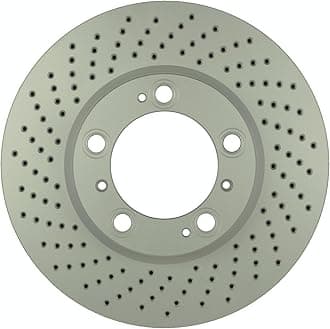 BOSCH 42011136 QuietCast Premium Disc Brake Rotor - Compatible with Select Porsche 911, Boxster, Cayman; FRONT LEFT - Single