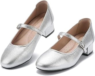 Mary Jane Shoes Low Heels Dress Pumps for Women With Adjustable Ankle Strap - 2 Inch Chunky Heel for Dressy Casual Occasions