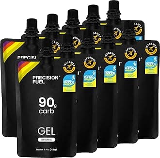 Precision Fuel PF90 Energy Gels - Mild Flavour Running for Endurance Athletes 90g Carbohydrate Easy-to-Digest Perfect & Long-Duration Sports (153g (10 Gels))