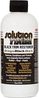 Black Plastic & Vinyl Restorer - Use for Car and Truck Detailing - 12oz