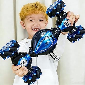 Remote Control Car for Boys 8-12, Gesture & Hand Motion Control RC Car, 360° Spins & Drifting Stunt, All-Terrain 4WD Off-Road, Indoor & Outdoor Toys, Best Gift for Boys Girls (Birthday, Holiday)