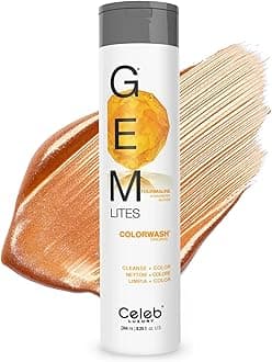 Celeb Luxury Colorwash Color Depositing Shampoo - Color Refresher, Vegan Hair Dye, Bondfix Bond Rebuilder, Viral and Gem Lites