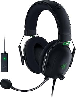 Razer BlackShark V2 - Premium Esports Gaming Headset (TriForce 50 mm Drivers, HyperClear Cardiod Mic, Advanced Passive Noise Cancelation, THX Spatial Audio) Black