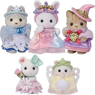 Royal Princess Set, Doll Playset with 5 Figures and Accessories