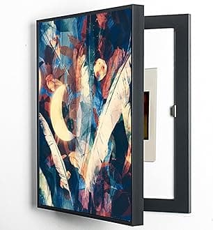 A,50X60cm, Wall-Mounted Electrical Panel Cover Minimalist Hidden Meter Box Decorative Painting Modern Decorative Abstract Art Painting Box Decoration Detachable Fuse Box Cover [Energy Class A]