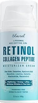 - Retinol Cream for Face 3.5 oz, Moisturizer with Collagen, Peptides, Ceramides, Hyaluronic Acid, Vitamin C & B5, Firming Anti Aging Face Cream for Wrinkles, Fine Lines, Dark Spots, Day & Night